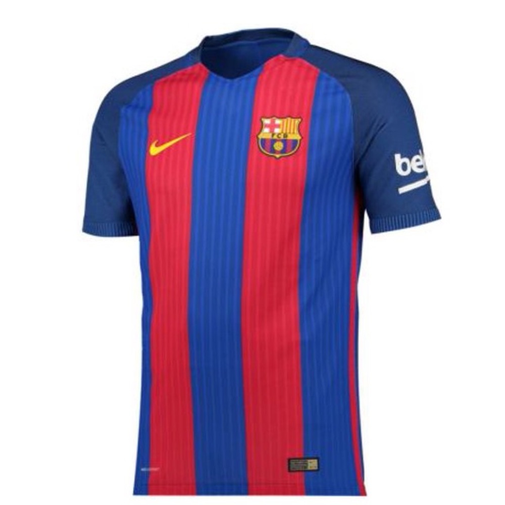 Nike Youth Blue/Red Barcelona Home Soccer Jersey